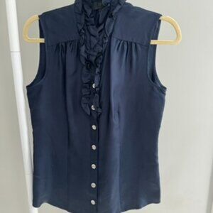 Banana Republic Navy Blue Blouse